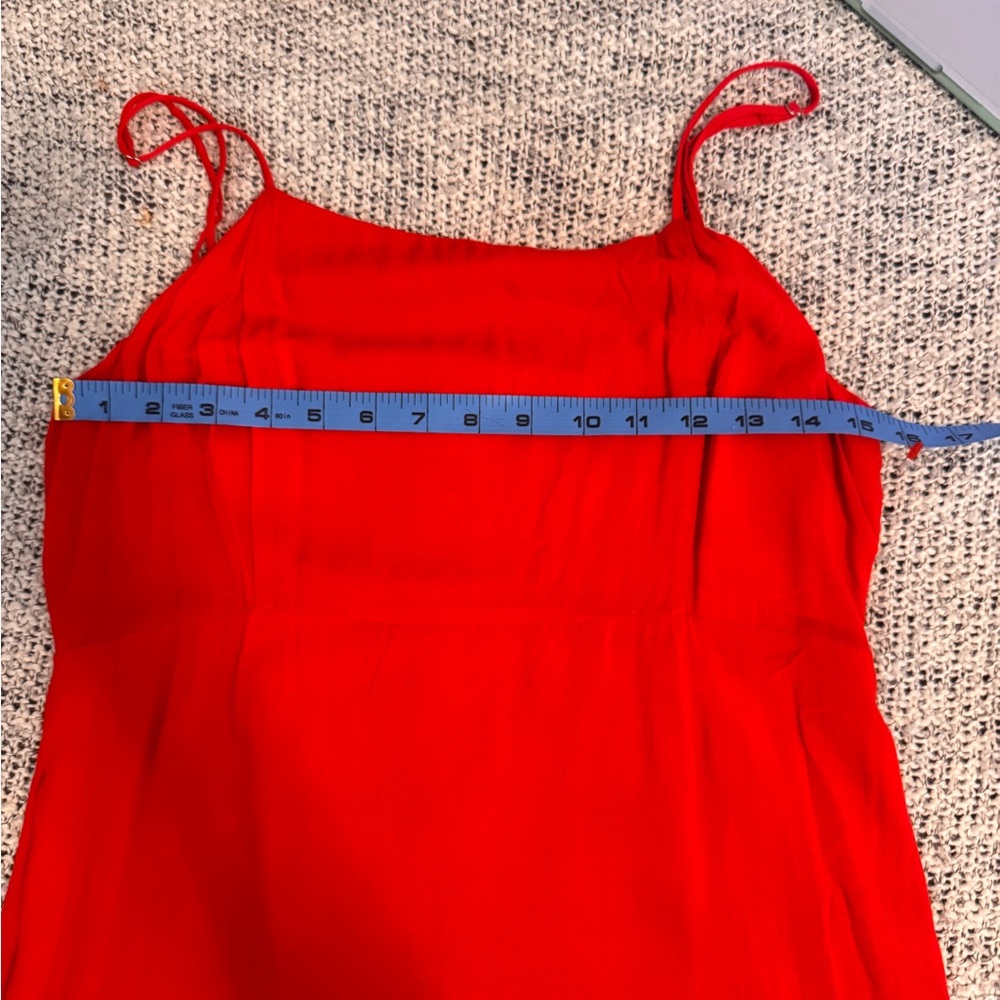 Chic Scarlet Mini Dress - Picture 3 of 4